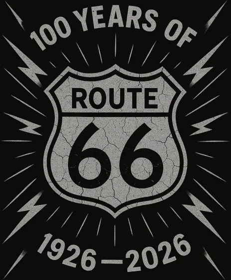 ROUTE 66 centennial artwork — shield