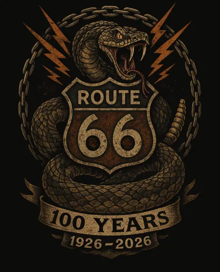 ROUTE 66 centennial artwork — snake