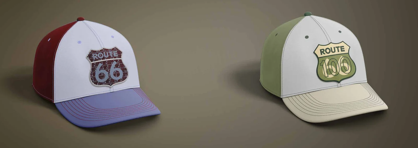 ROUTE 66 centennial caps