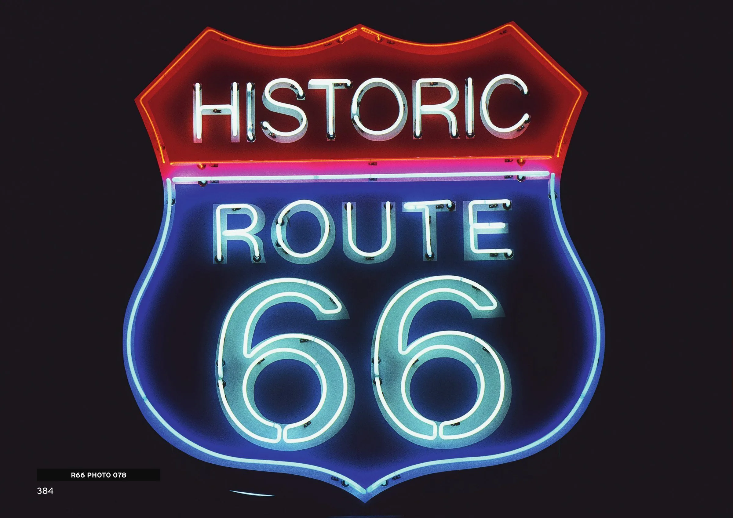 Historic ROUTE 66 neon sign