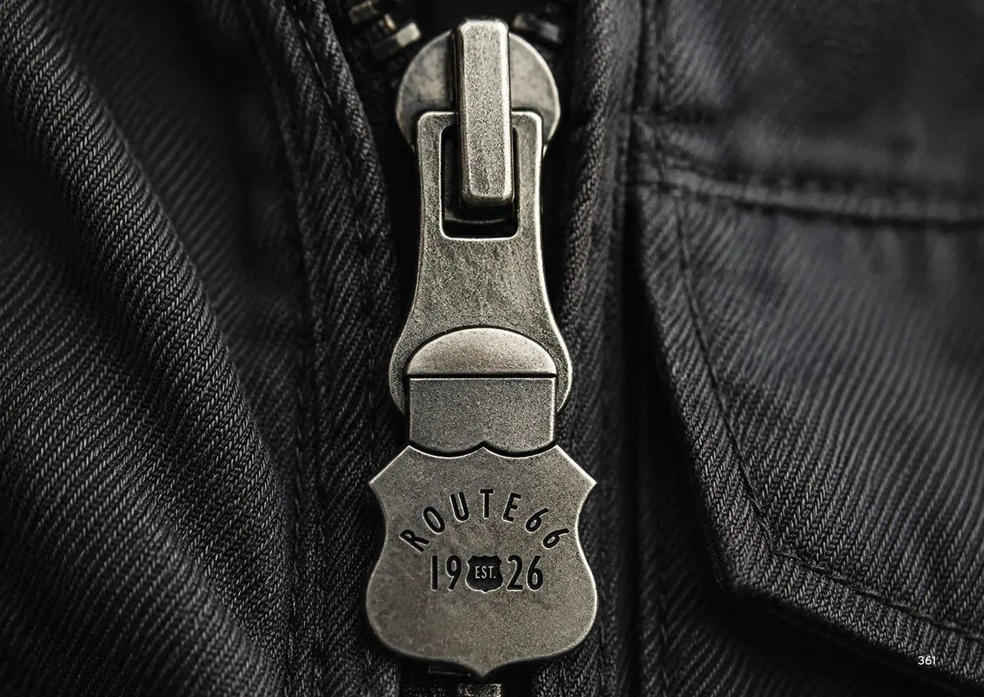 ROUTE 66 Est. 1926 zipper