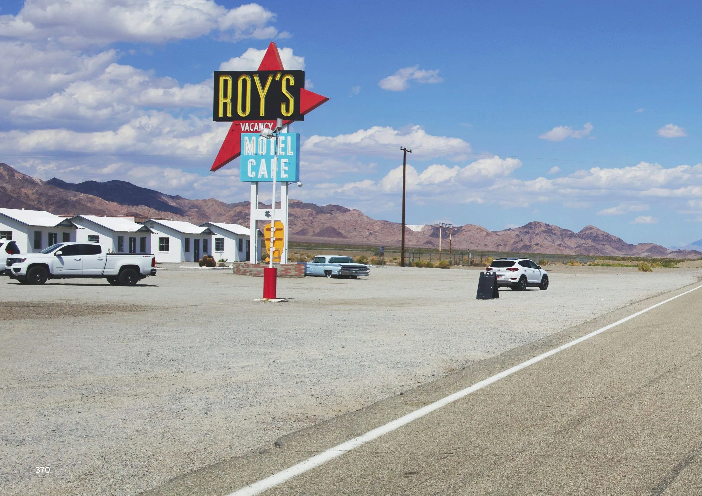 Roy's Motel and Café sign on ROUTE 66 in Amboy, California
